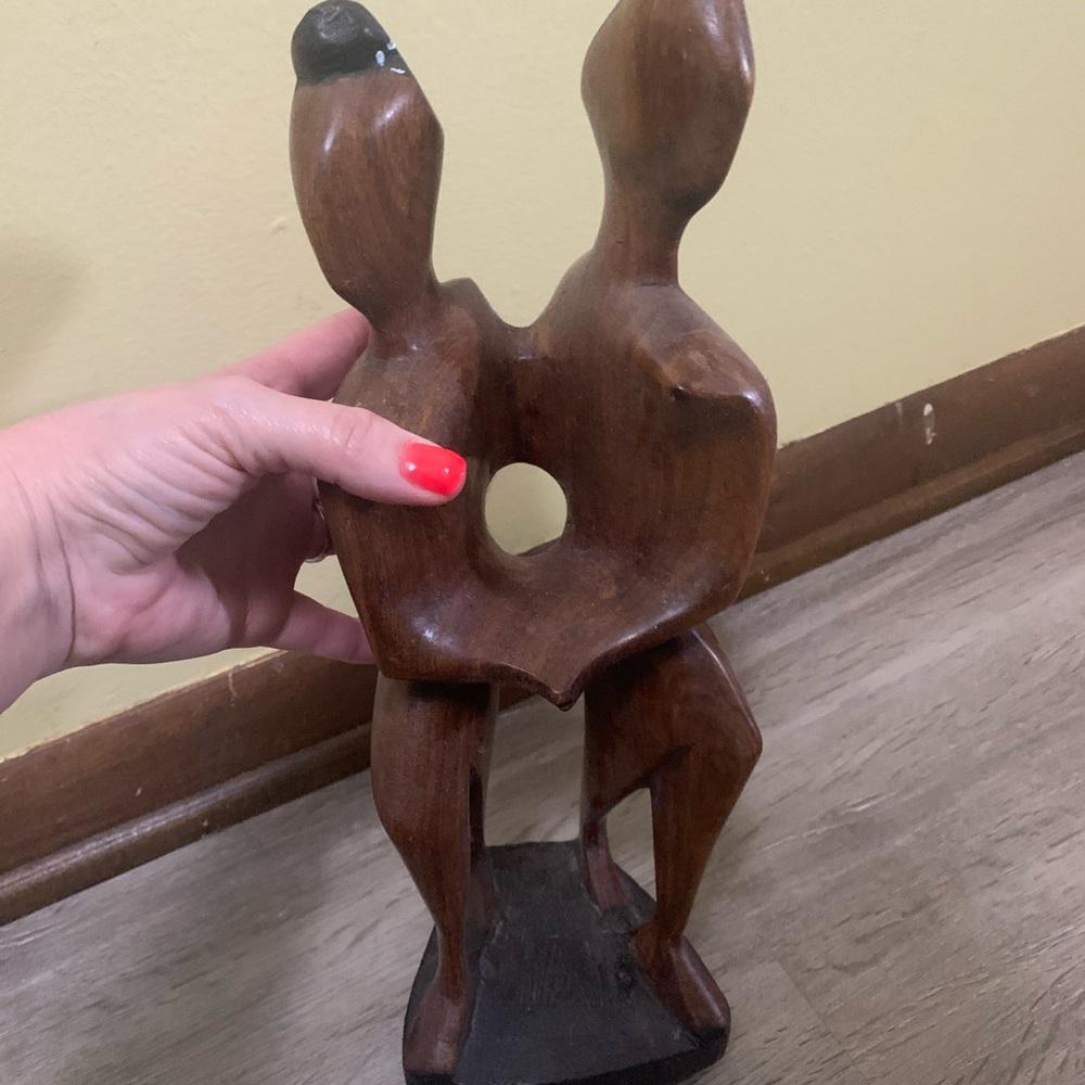 Hand carved couple.